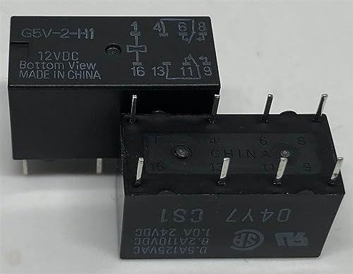 Relé KmoNo G5V-2-H1 12VDC de 8 pines electromecánico miniatura