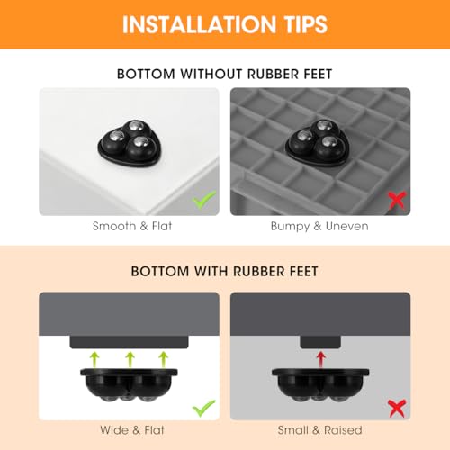 Image of Aieve Appliance Rollers, 8 pcs Appliance Slider for Kitchen Countertop
