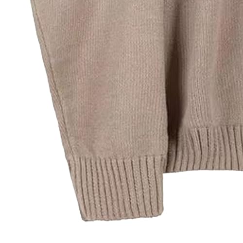 JEKE-DG Men's Fashion Lightweight Cardigan Sweater Casual Loose Fit Basic Sweater Button Front Solid Open Front Sweaters4