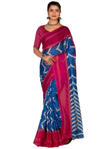 DENMOUS Sari de gasa de poliéster - 2867686, azul, talla única