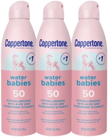 Amazon.com: Coppertone WaterBabies Baby Sunscreen Spray SPF 50, Spray ...