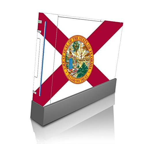 Florida State Flag Vinyl Decal Sticker Skin by ElitePrinting for Wii Console