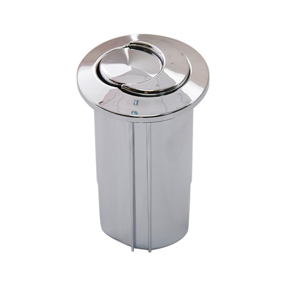 Bouton poussoir double et long WC D2D chromé multicolore AH0001700R Compatible avec chasse d'eau 822044001