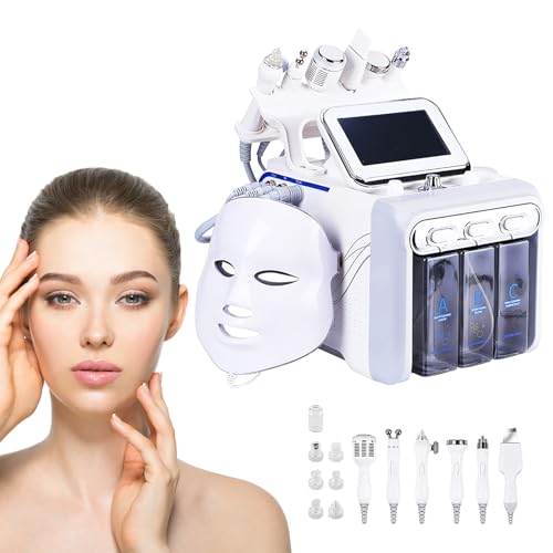 biudxbo 7 En 1 Hydratante Machine à Oxygène à Hydrogène Profession Nettoyage En Profondeur Microdermabrasion Exfoliante Petit Appareil De Beauté à Bulles...