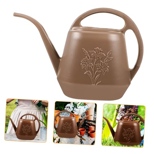 ifundom regadera pequeño Planta de Interior Pout de Jarra de Agua canalón irrigación regador de Plantas Watering Can riego Puede en Interiores Maceta de Agua para Plantas el plastico Grey