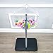 FixtureDisplays® Acrylic Raffle Drum with Wheels, Floorstanding - Clear & Black 23X15X45