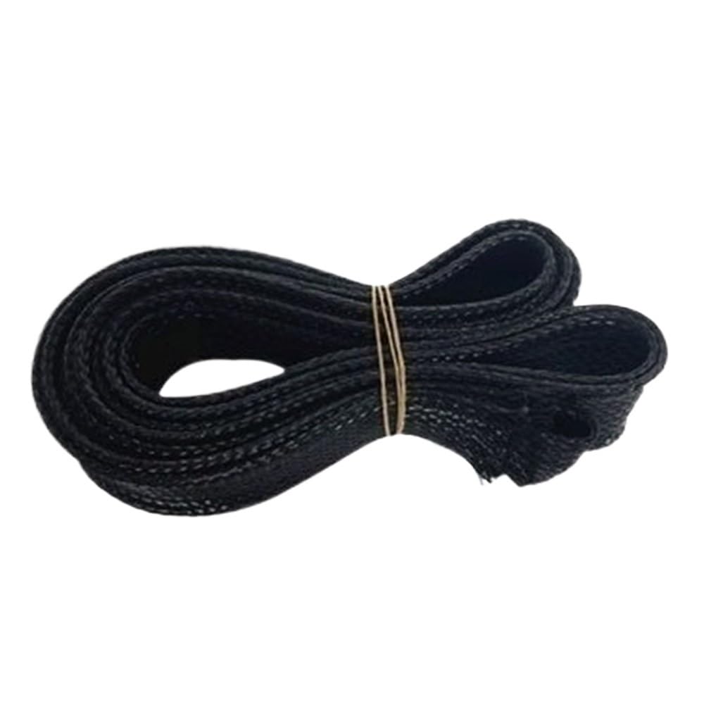 Manguitos de Manguera de Cable Trenzado, Prensaestopas Extensible de 2/4/6/8/10/12/15/20/25 mm x 5 m, protección hermética for Cables de Pet, Funda Trenzada Negra(60 mm)