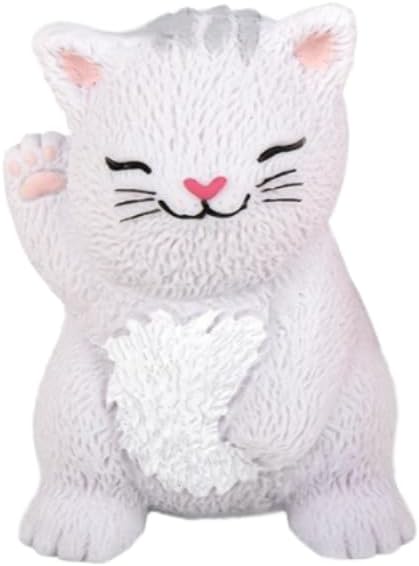 Squish and Stretch Fidget Toy – Stress Relief Sensory Toy for Kids and Adults (3” Cat, 4 Count), Small