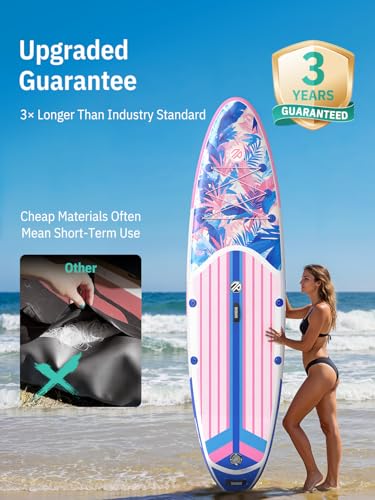 Image of Niphean Inflatable Stand Up Paddle Board with SUP Accessories, Anti-Slip EVA Deck, 10'6'' Inflatable Paddle Boards for Adults & Youth of All Skill Levels