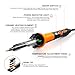 60W Adjustable Temperature Soldering Iron Kit - 9-in-1 With 5 Tips, Solder Wire Stand for Soldering and Repair