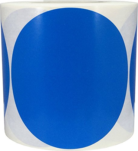 Étiquettes de codage couleur bleu 5 pouces pour déménagement