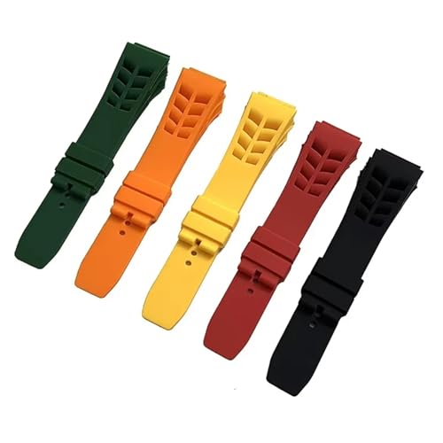 Bracelet montre silicone compatible Richard Mille caoutchouc 25x20