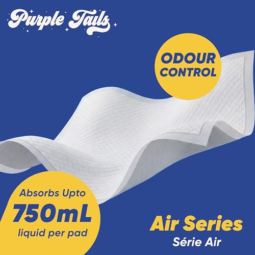 Image of Pet Training Pads Air Series - XL (Pack of 30) | Leakproof Heavy-Absorbent Puppy Pee Pads with Non-Slip Adhesive Tape | Odour Control, Quick-Dry Potty Pads for Dogs (30, 90x60cm)