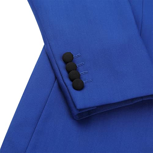 Cloudstyle Mens 3 Piece Suit Contrast Colour Fashion Coat Single Breasted Vest Jacket Pants Sets #TOP5