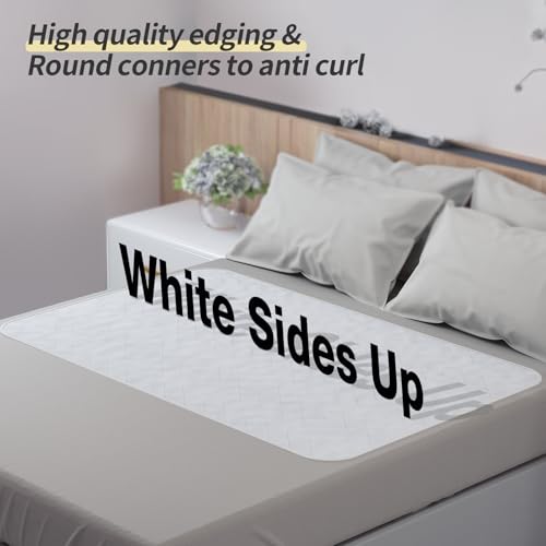 image for CoolShields Waterproof Bed Pads Incontinence Washable Reusable Bedwett