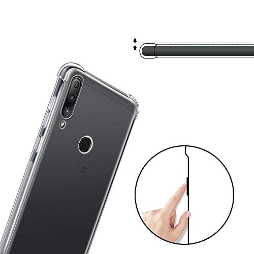 Kit Capa E Película Para Asus Zenfone Max Shot/Max Plus M2 Zb634kl Tela 6.26Polegadas Capinha Clear