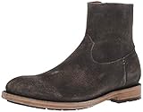 FRYE Men's Bowery Inside Zip Fashion Boot, faded black, 10 M Medium US