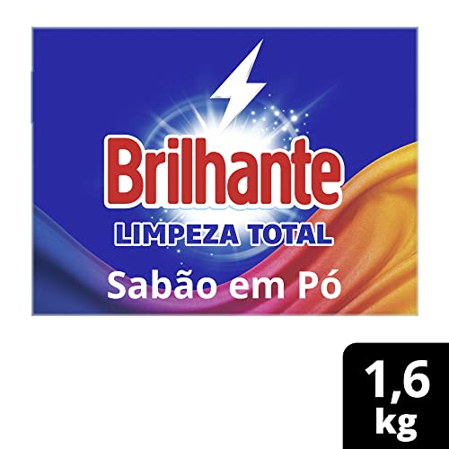 Brilhante Sabão Em Pó Limpeza Total 1 6Kg