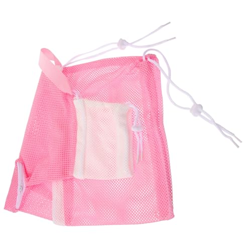 Hohopeti Multi-Function Cat Restraint Bag Pet Shower Mesh Pouch for Nail Trimming Cleanings