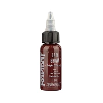 Radiant Colors - Dark Brown - Tattoo Ink 1oz Made in USA