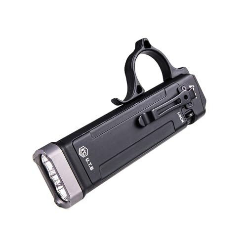 NEXTORCH TA70 EDC Tactical Flashlight Flat Flashlight Rechargeable 3500 Lumens Tactical/Duty Dual-Switch LED Slim Flashlight with Stainless Clip for Outdoor Daliy Use Emergency