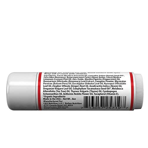 H Stop Defense And Support For Clear Skin 100% Natural! Peppermint Oil, Shea Butter, Zinc, Tea Tree, Coconut Oil .5 Oz #TOP2