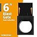 POWERTEC 70279-P2 6-Inch Blast Gate for Dust Collector, Dust Collection Fittings, 2 PK