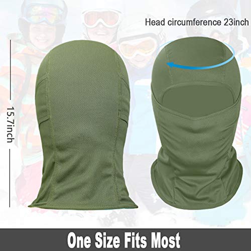 Achiou Ski Mask for Men Women, Balaclava Face Mask, Shiesty Mask UV Protector Lightweight for Motorcycle Snowboard - 5