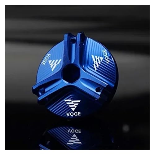 Motorrad-Öleinfülldeckel Für 200AC 300AC 300R 300RR 500R 500DS 650DS 600DS VOGE Zubehör Motorrad CNC Ölablassschraubenabdeckung(Blue)