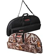 Elkrich Compound Bow Case Archery Bow Bag Soft Bow Case 115cm Carry Bag with Arrow Pocket and Bac...