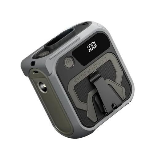 Ventilador de cintura portátil recargable con clip para camisa y luz LED