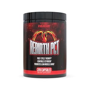 Rebirth PCT Supplement for Men, Most Stacked & Complete Post Cycle Therapy Formula – Science-Backed Ingredients & Optimal Dosages, Supercharge Recovery & Maintain Gains from Your Cycle (270 Capsules)