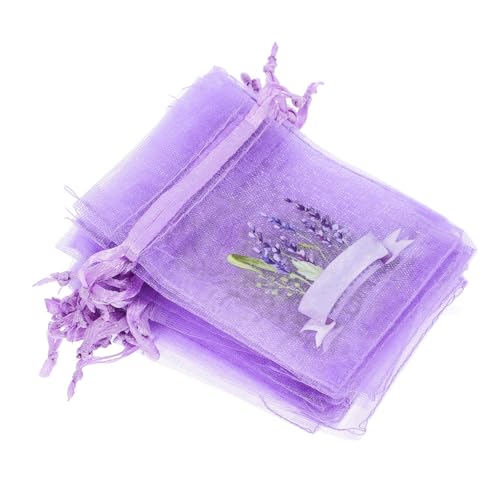 HAMPPLIES Sachets Vides en Tissu à Cordon, 20 Pièces Lavande – vue 8