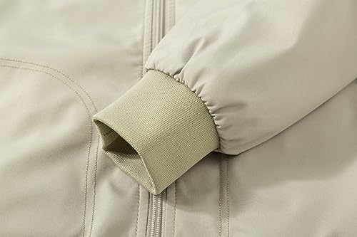 Image of TLZC Men's Fashion Bomber Jacket Lightweight Track Windbreaker Jackets Outdoor Golf Windproof Coat