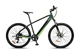 SachsenRAD E-Bike Mountain Bike R8 Ranger mit StVZO-Zertifiziert, 27,5 Zoll,Hydraulischen Scheibenbremsen,Shimano 7-Gang Schaltung,LCD-Display,36V Vollintegriertem Akku,On und Off-Road Reifen-Grau