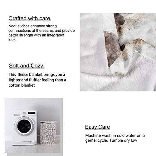 Sxchen 60"X80" Blankets Plush Sofa Bed Throw Elephant Marbled #TOP5