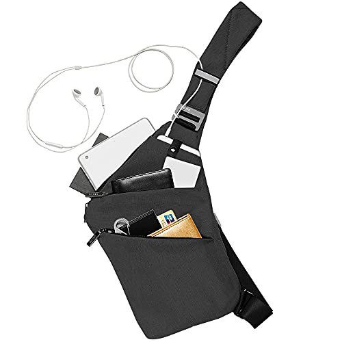 OSOCE Anti Theft Crossbody Chest Bag Casual Travel Bag, Small Sling Bag for Men and Women for Hiking