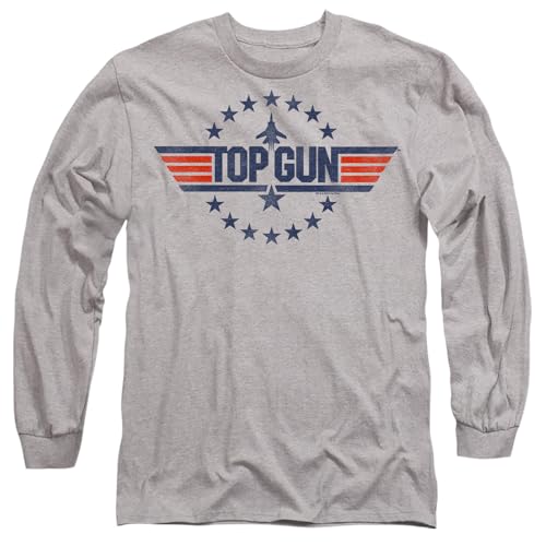 Top Gun Star Logo mens long sleeve t shirt t-shirt mixte coton