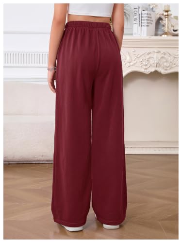Image of SOLY HUX Girl's Wide Leg Sweatpants Loose Baggy Pants with Pockets
