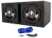 (2) Boss Audio P126DVC 12" 4600 Watt Car Subwoofers+Vented Sub Box Enclosure