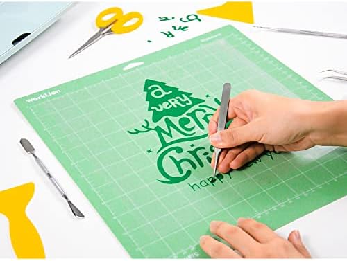 WorkLion Standard Cutting Mat Compatible with Cricut, 6 Pack - 5