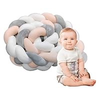 Coussin De Protection Lit Bébé – Barrière Anti-chute, Doux Et Respirant, Attaches Réglables, 150 X 30 Cm