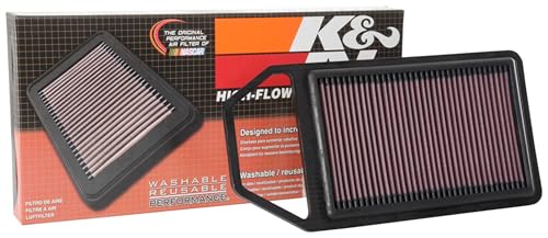 Filtre à air K&N pour Suzuki Baleno 1.2 pour remplacer le filtre papier usagé