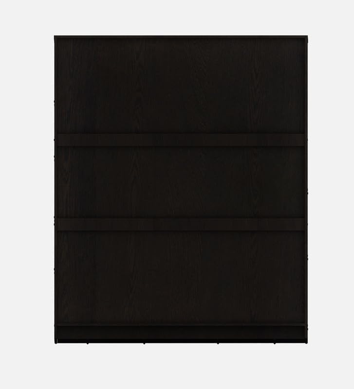 Image of Castle Multipurpose 4-Door Wardrobe | Engineered Wood | Spacious Closet Storage | Dark Wenge Finish | Sturdy & Durable | Easy Knock-Down Assembly