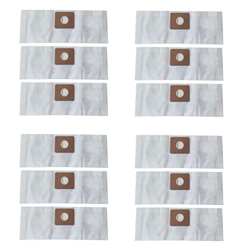 12 Pack 1.5 Gallon Paper Dust Bag Compatible with Shop Vac 1-1.5 Gallon Disposable Filter Bag 90667 Type A 9066700 Garbage Collection