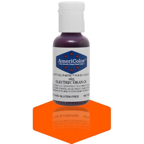 Americolor Soft Gel Paste Food Color, 0.75 Ounce, Electric Orange