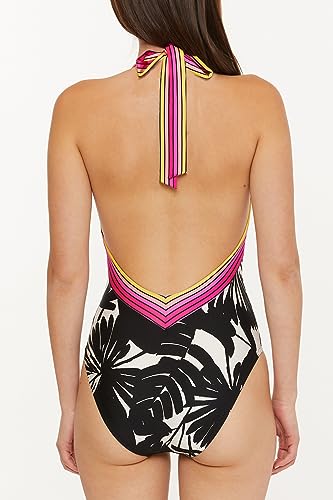 Trina Turk Women's Standard Lennox One Piece Swimsuit, Plunge Neck, Bathing Suits2