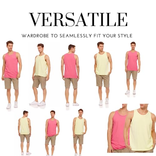 Pure Essence 2 Pack Garment Dyed Tank Tops For Men - Casual T-Shirts Ideal For Gym, Workout, Jogging, Beach, Or Everyday Wear, Designed For Optimum Comfort (Xl,Charcoal And Navy) #TOP1