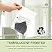 Minliving Plant-Based Cello Bags, 85 Count Compostable Storage Bags, Self-Sealing Translucent Frosted Bag for Clothes Snacks Cosmetics, Biodegradable Packaging with Resealable Closure, Small (6x9)