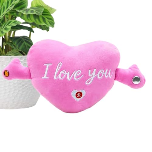 Peluche interactive cœur pour fête et rassemblement maison